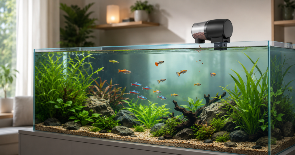 Comment nourrir ses poissons pendant une absence : solutions et conseils